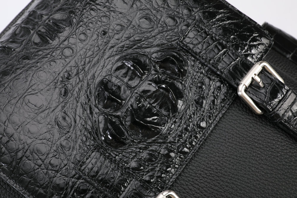 Genuine Crocodile Leather Backpack