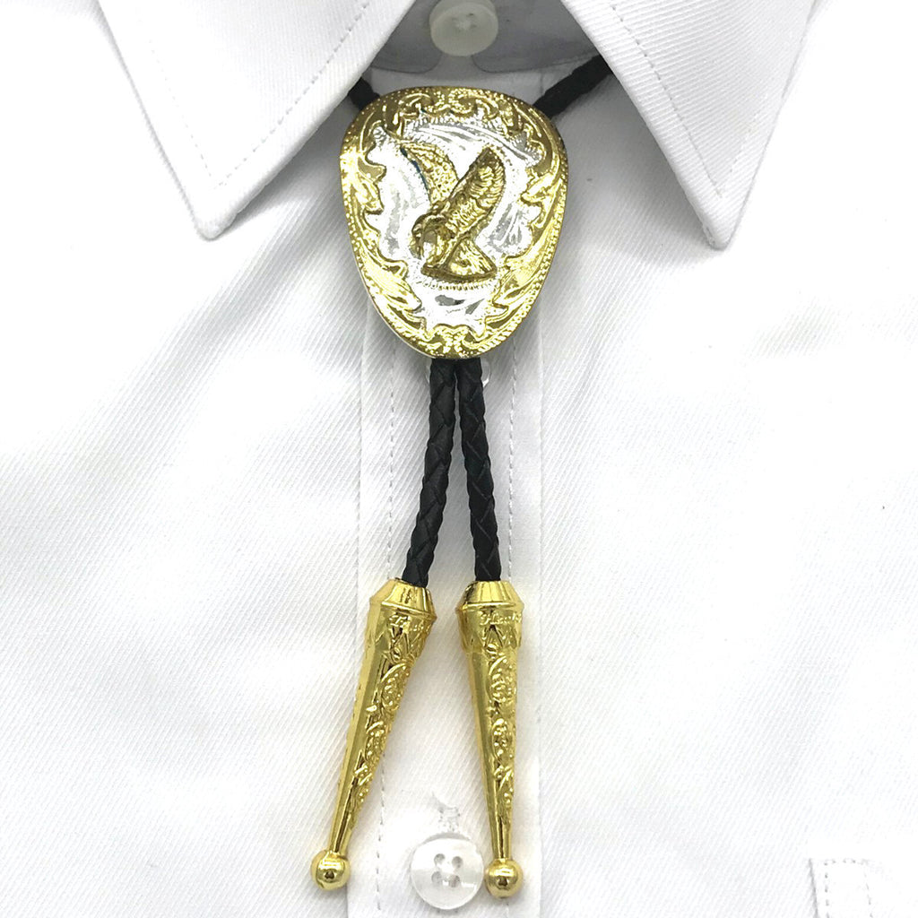 Horseshoe U-Shaped Tang Grass Pattern Tie American West Cowboys Pendant