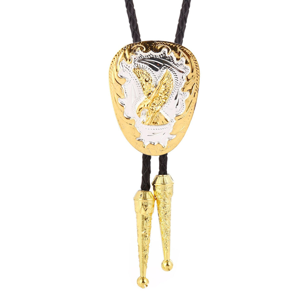Horseshoe U-Shaped Tang Grass Pattern Tie American West Cowboys Pendant