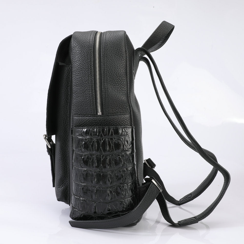 Genuine Crocodile Leather Backpack