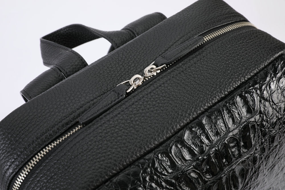 Genuine Crocodile Leather Backpack