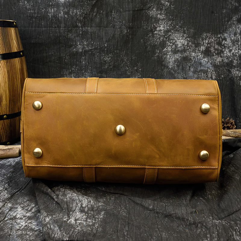Vintage leather travel bag